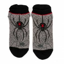 FootClothes Black Widow Spider Ankle Socks