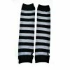 Poizen Industries Accessories Stripe Armwarmers – Black/Grey