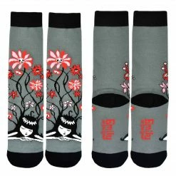 Emily The Strange Flower Knitted Cotton Crew Socks