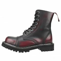 Angry Itch 8-Hole - Burgundy Rub-Off Leather Boots Men's Stuff
