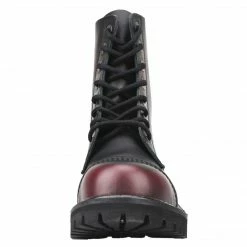 Angry Itch 8-Hole - Burgundy Rub-Off Leather Boots Men's Stuff