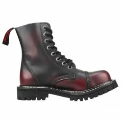 Angry Itch 8-Hole - Burgundy Rub-Off Leather Boots Men's Stuff