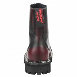 Angry Itch 8-Hole - Burgundy Rub-Off Leather Boots Men's Stuff