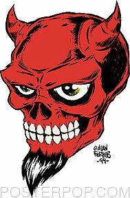 Poster Pop Forbes Devil Skull Sticker 3 Poster Pop Forbes Devil Skull Sticker