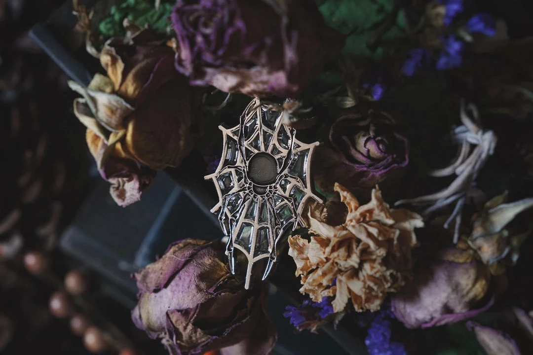 Lively Ghosts Pins Arachnophobia Enamel Pin 6 Lively Ghosts Pins Arachnophobia Enamel Pin