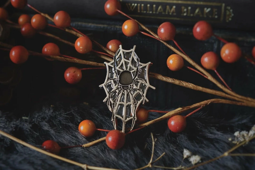 Lively Ghosts Pins Arachnophobia Enamel Pin 8 Lively Ghosts Pins Arachnophobia Enamel Pin
