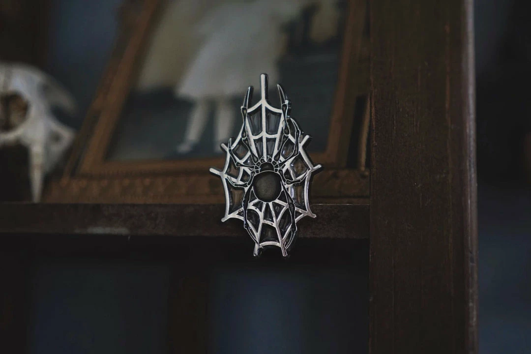 Lively Ghosts Pins Arachnophobia Enamel Pin 5 Lively Ghosts Pins Arachnophobia Enamel Pin