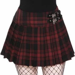 Killstar Bat Girl Skirt [TARTAN]