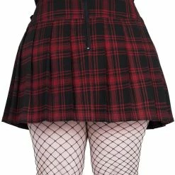 Killstar Bat Girl Skirt [TARTAN]