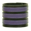 Funk Plus Three Row Purple Strap Soft Bracelet Wristbands And Cuffs