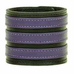 Funk Plus Three Row Purple Strap Soft Bracelet Wristbands And Cuffs