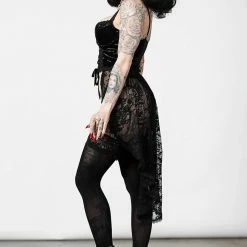 Killstar Be Veiled Lace Basque Women's Stuff