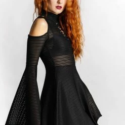 Killstar Between The Lines Skater Dress Women's Stuff