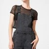 Killstar Women's Stuff Blackbell Denim Overalls
