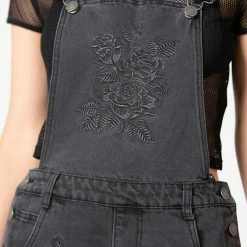 Killstar Women's Stuff Blackbell Denim Overalls