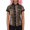 Killstar Cat's Meow Cap-Sleeve Shirt 1 Killstar Cat's Meow Cap-Sleeve Shirt