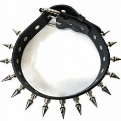 Funk Plus Chokers And Collars Vegan Leather Choker With 1" Spikes