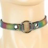 Funk Plus Chokers And Collars O-Ring 1/2" Choker - Rainbow