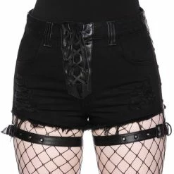 Killstar Women's Stuff Contraband Denim Shorts