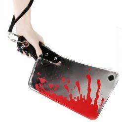 Kreepsville666 Cleaver Clutch Bag Metallic Bags & Backpacks