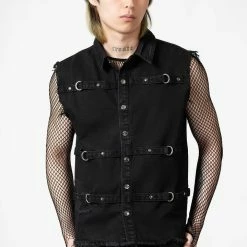 Killstar Ervin Button-Up Vest Men's Stuff