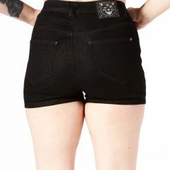 Sourpuss Women's Stuff Essential Denim Shorts - Black