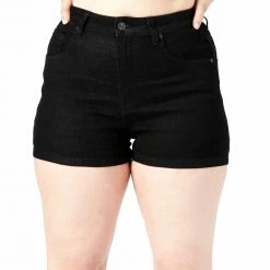 Sourpuss Women's Stuff Essential Denim Shorts - Black