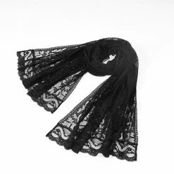 Punk Rave Bat Lace Shawl Accessories