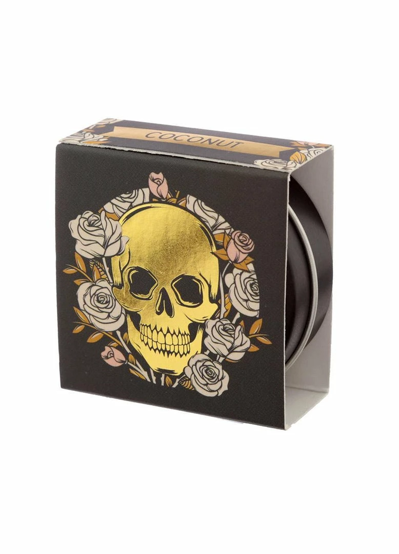 Other Gothic Gifts Skull & Roses Coconut Lip Balm Tin 3 Other Gothic Gifts Skull & Roses Coconut Lip Balm Tin