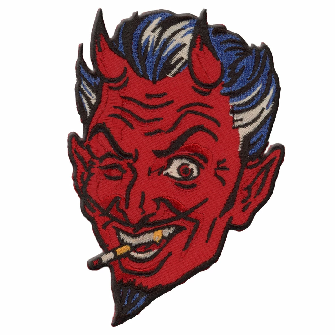 Retro-a-go-go Handsome Devil Embroidered Patch Patches 3 Retro-a-go-go Handsome Devil Embroidered Patch Patches