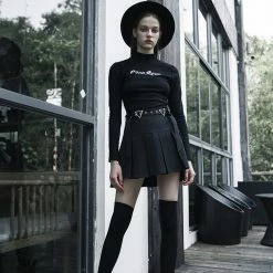 Punk Rave Women's Stuff Hardcore Girl Pleated Skirt