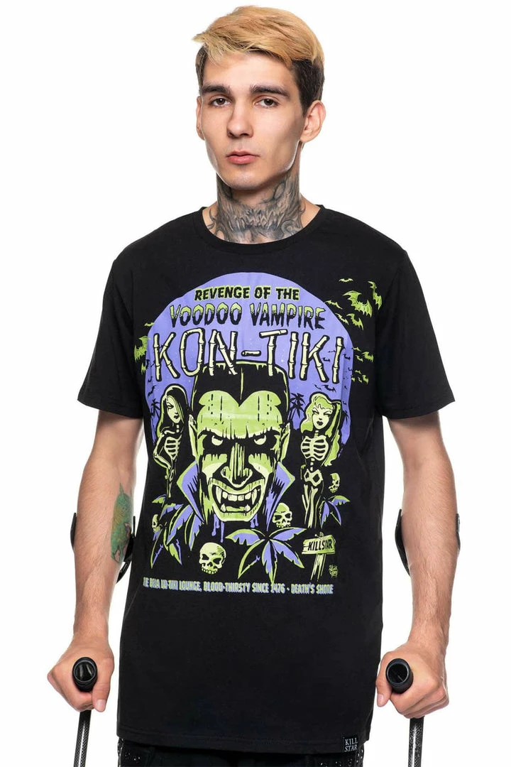 Killstar Kon-Tiki T-Shirt Men's Stuff 3 Killstar Kon-Tiki T-Shirt Men's Stuff