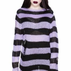 Killstar Lavender Mist Knit Sweater