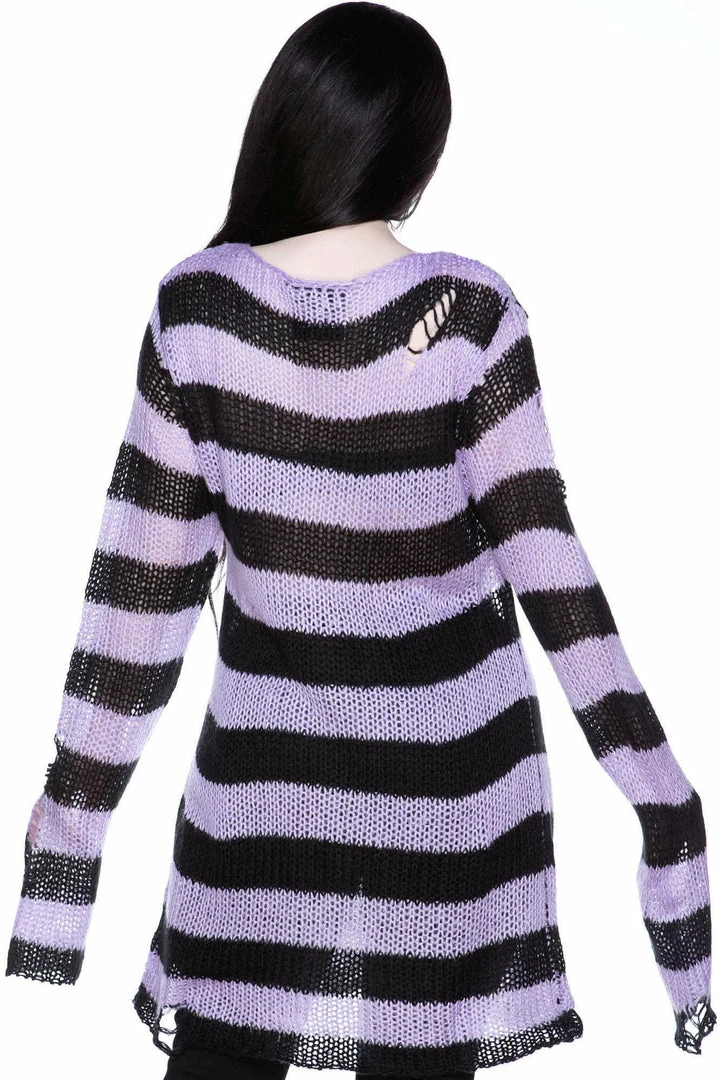 Killstar Lavender Mist Knit Sweater 4 Killstar Lavender Mist Knit Sweater