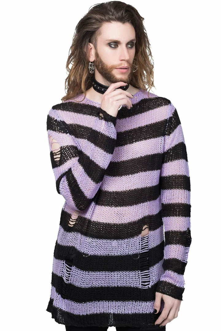 Killstar Lavender Mist Knit Sweater 5 Killstar Lavender Mist Knit Sweater