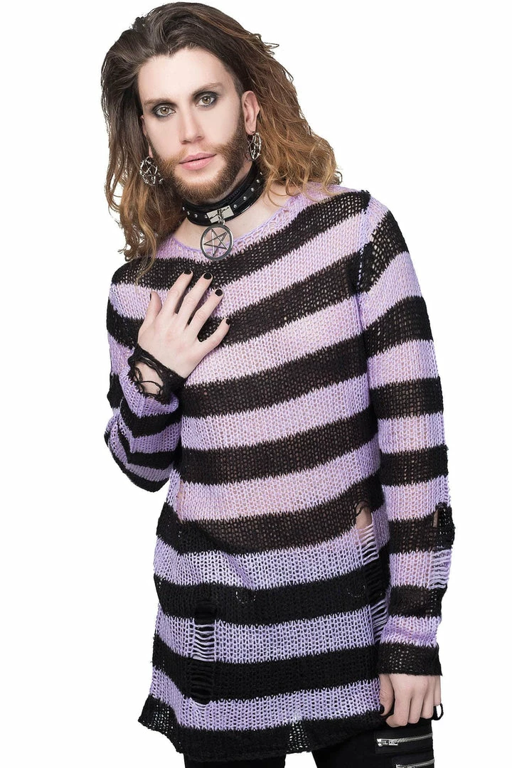 Killstar Lavender Mist Knit Sweater 7 Killstar Lavender Mist Knit Sweater