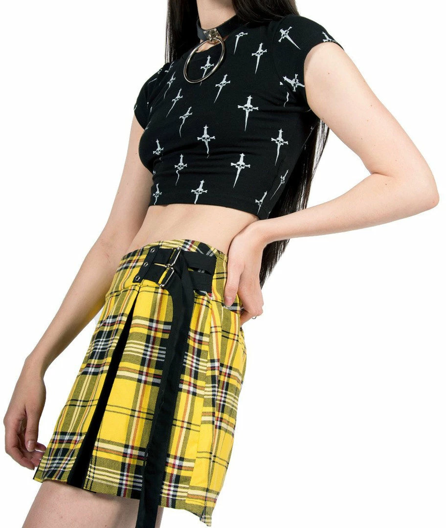 Lip Service Dagger Print Baby Tee Women's Stuff 8 Lip Service Dagger Print Baby Tee Women's Stuff