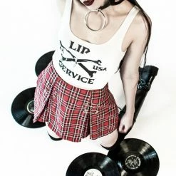 Lip Service Punk & Disorderly Skirt - Red Plaid 11 Lip Service Punk & Disorderly Skirt - Red Plaid