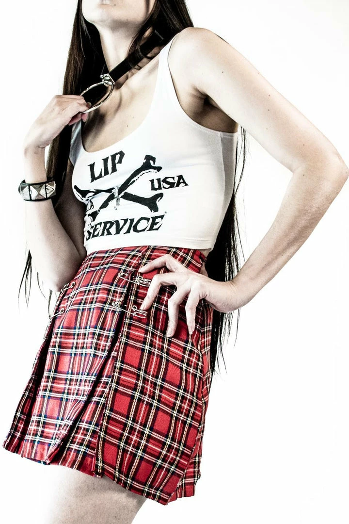 Lip Service Punk & Disorderly Skirt - Red Plaid 4 Lip Service Punk & Disorderly Skirt - Red Plaid