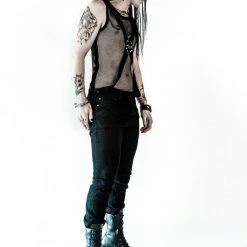 Lip Service Cross Strap Fishnet Top Men's Stuff