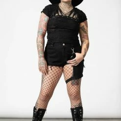 Killstar Malicia Lace-Up Top Women's Stuff