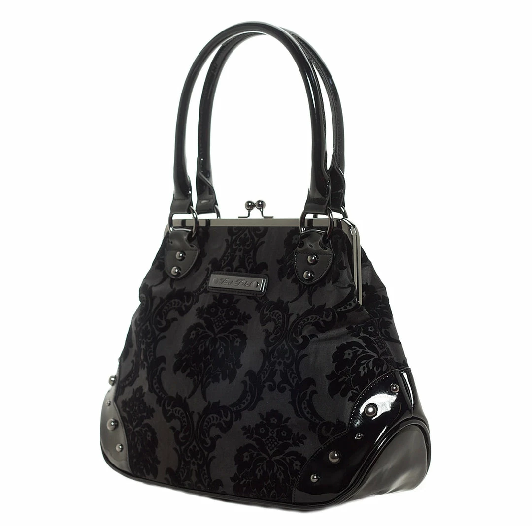 Rock Rebel Mistress Kisslock Bag In Black 4 Rock Rebel Mistress Kisslock Bag In Black