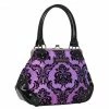 Rock Rebel Mistress Kisslock Bag In Purple Bags & Backpacks 2 Rock Rebel Mistress Kisslock Bag In Purple Bags & Backpacks