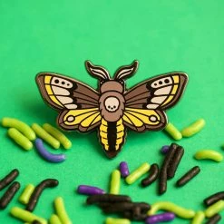 LuxCups Creative Pins Moth Enamel Pin 10 LuxCups Creative Pins Moth Enamel Pin