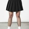 Killstar Women's Stuff No Lip Pleated Skirt