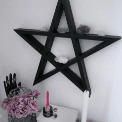 Killstar Pentagram Display Shelf [B] Housewares