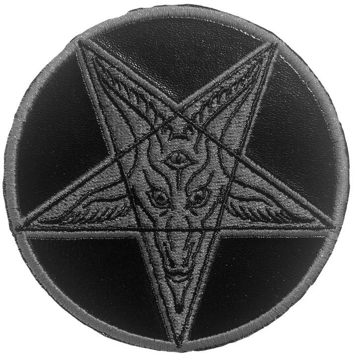 Kreepsville666 Satanic Circle Shiny Black Patch 3 Kreepsville666 Satanic Circle Shiny Black Patch