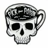 Ectogasm Pick Your Poison Skull Coffee Cup Enamel Pin Pins