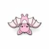 LuxCups Creative Pink Bat Enamel Pin