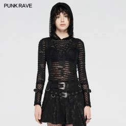 Punk Rave Women's Stuff See-Thru Printed T-shirt